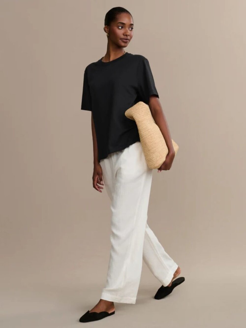 NWT Jenni Kayne California Tee in Black - XS